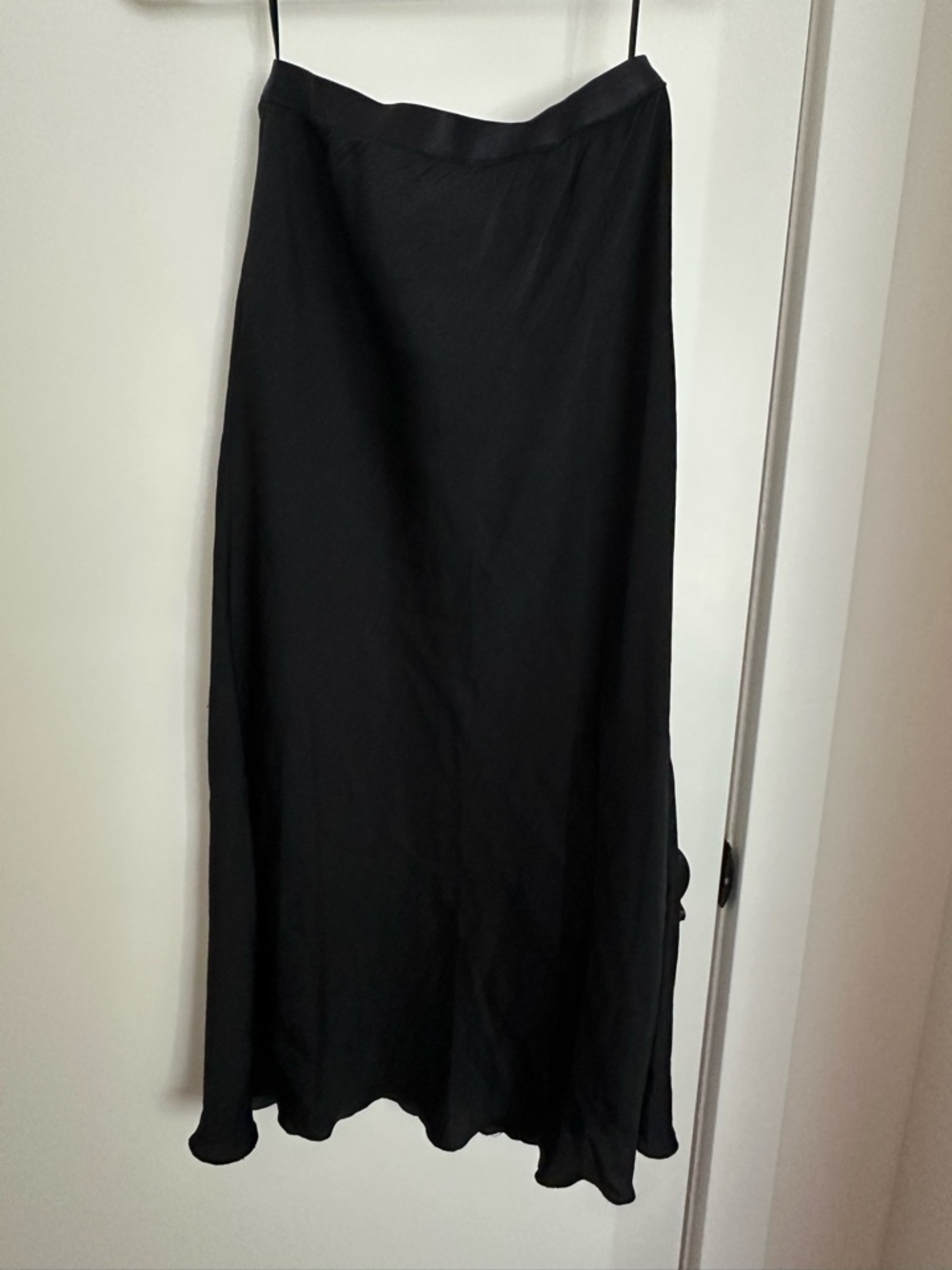 Free people Black Satin-Trim Slip Skirt - Women